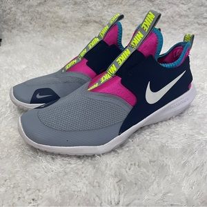 Nike Youth Flexrunner in color Pink/Blue/Gray